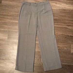 Herringbone Wide-Leg Trousers